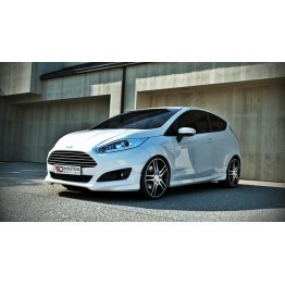 Накладка на передний бампер STLine на Ford Fiesta MK7 рестайл